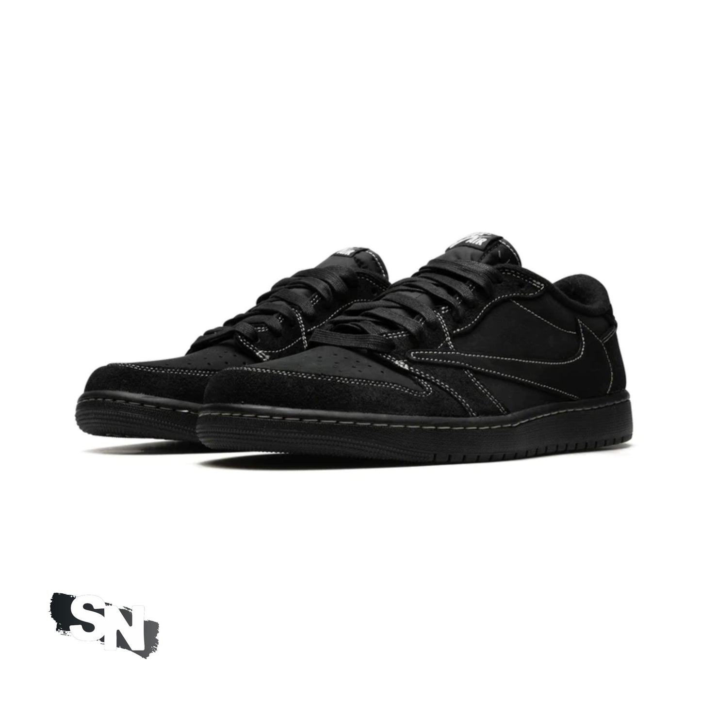 Custom Air Jordan 1 Low SP Travis Scott Black Phantom | Unisex