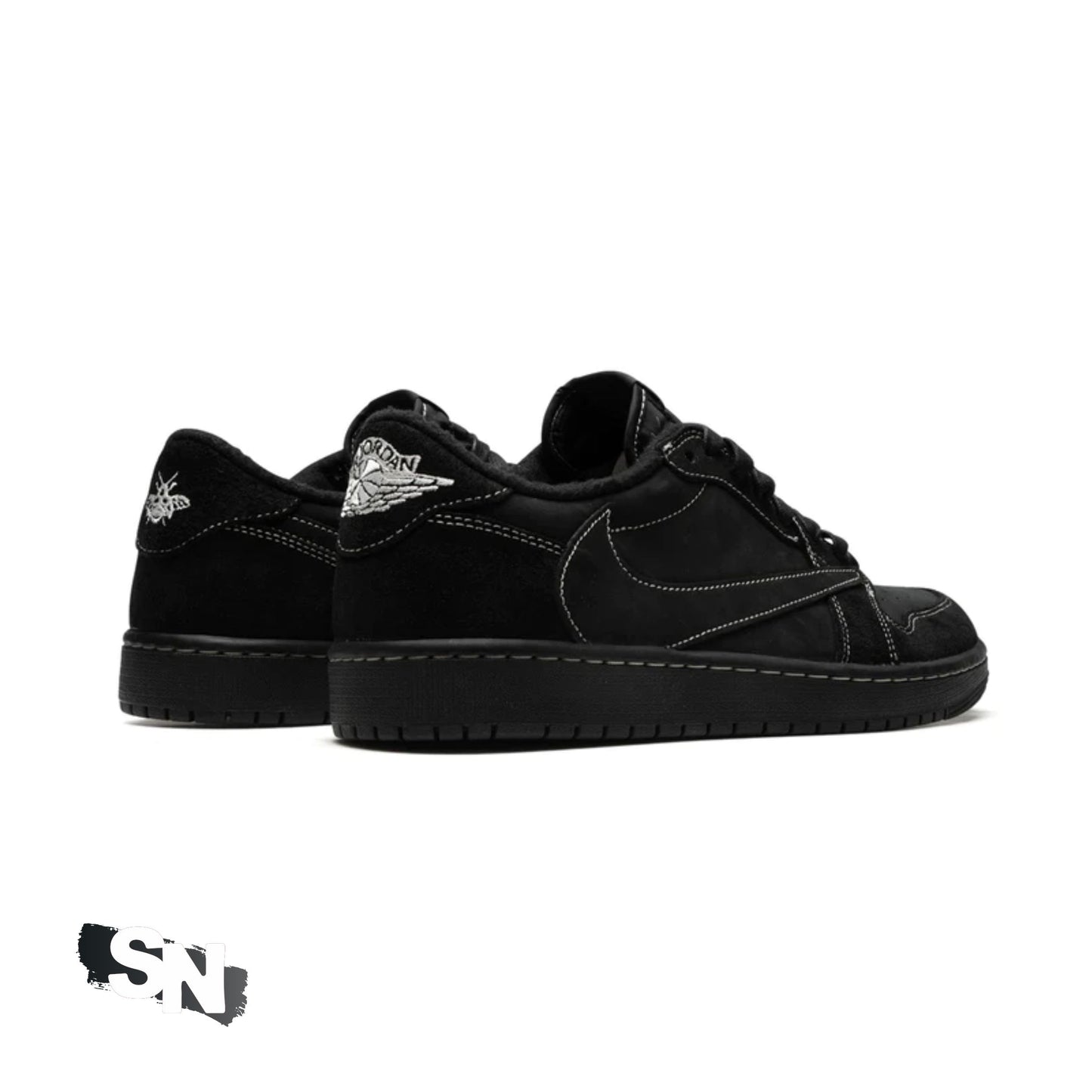 Custom Air Jordan 1 Low SP Travis Scott Black Phantom | Unisex