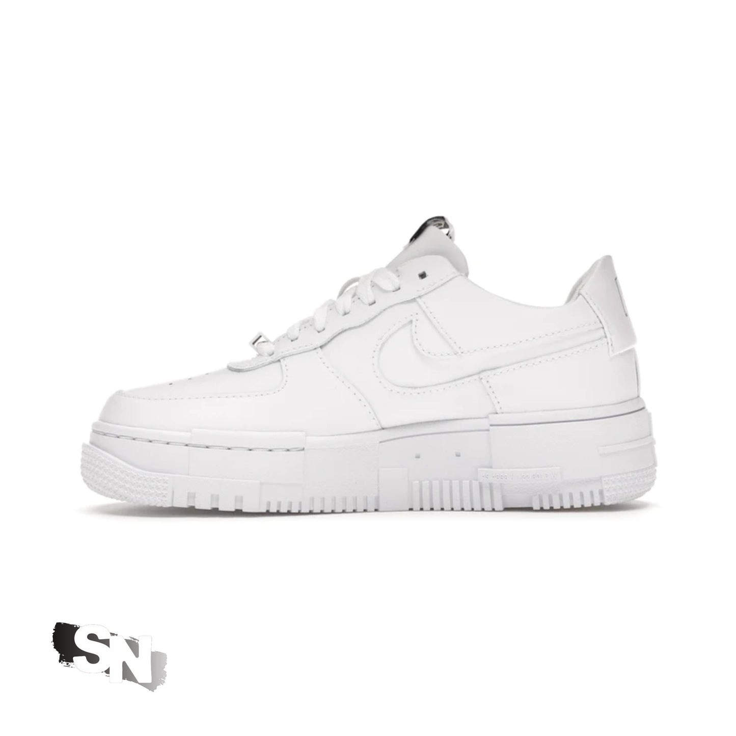 Custom Nike Air Force 1 Pixel White | Ladies