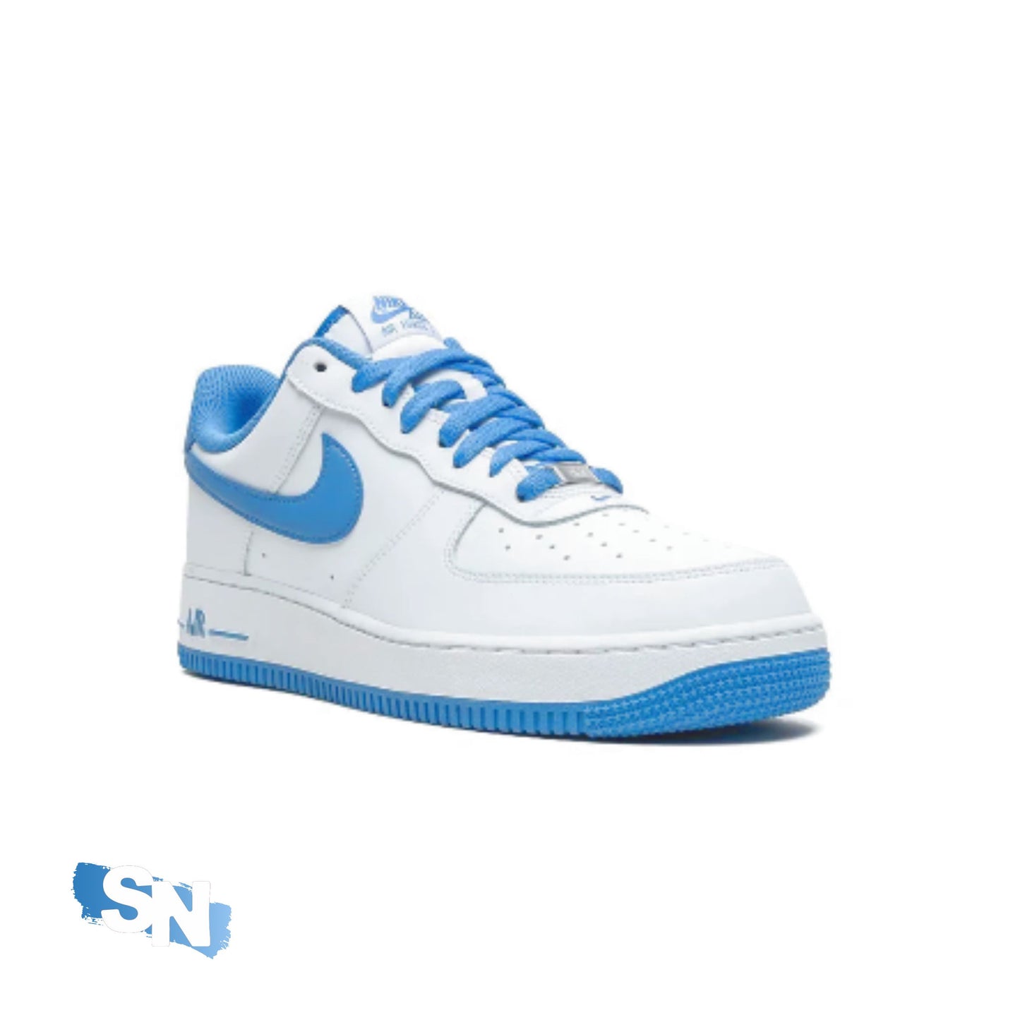 Custom Nike Air Force Baby Blue & White | Unisex