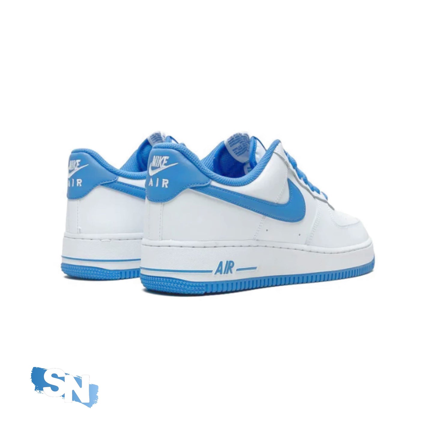 Custom Nike Air Force Baby Blue & White | Unisex