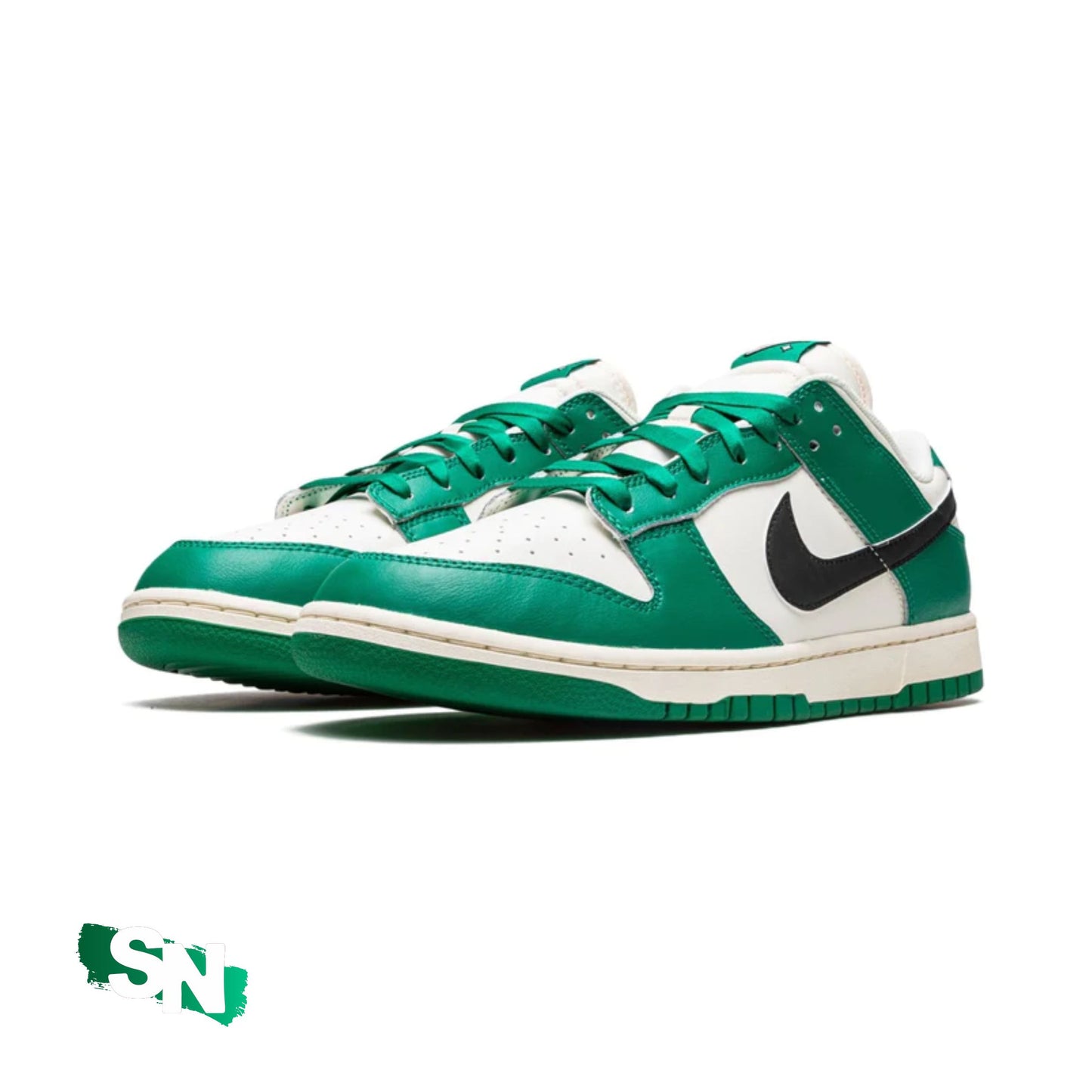 Custom Nike Dunk Low SE Lottery Green Pale Ivory | Unisex