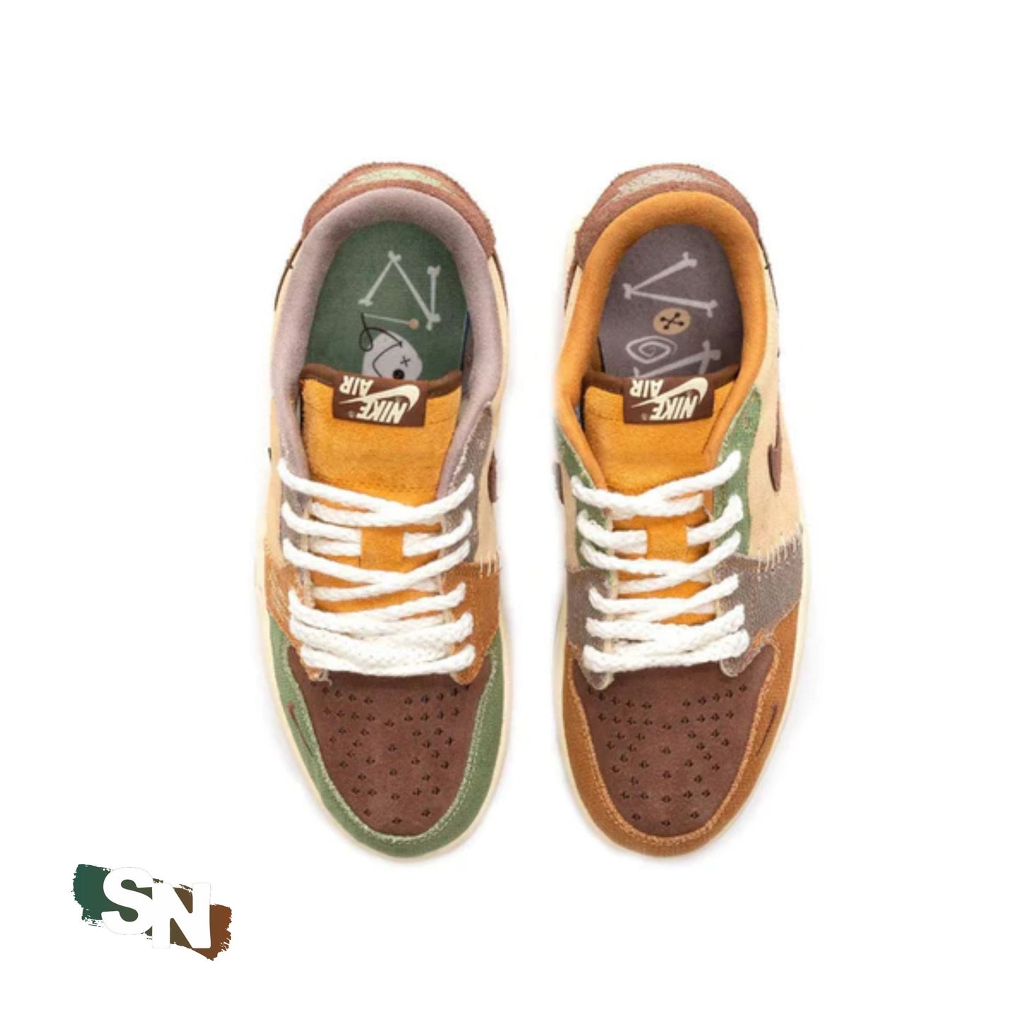 Custom Nike Jordan 1 Retro Low OG Zion Williamson Voodoo | Unisex