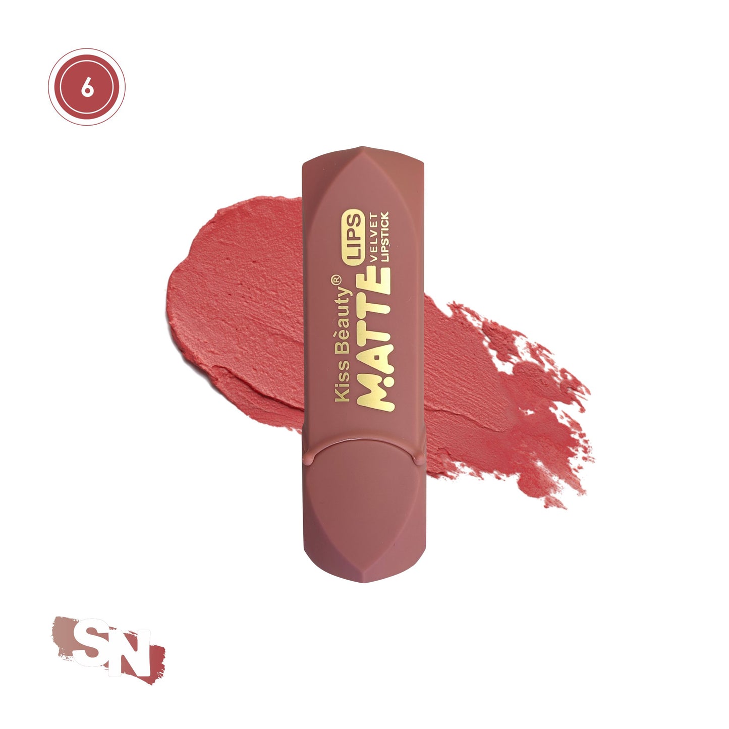 Kiss Beauty Velvet Lipstick | Matte